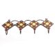 Brown And Yellow Ceramic Sunflower Tiles Hooks